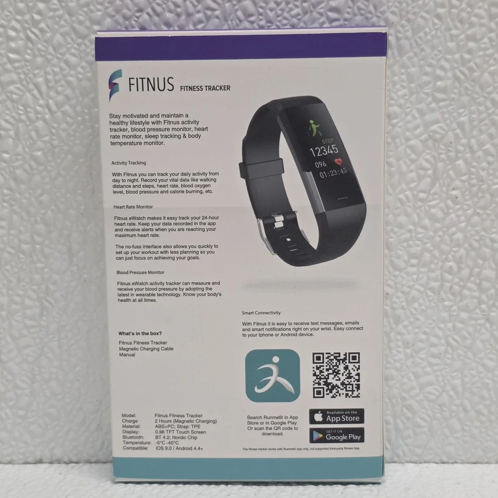 FITNUS Smart Watch Fitness Tracker V2 - New In Box